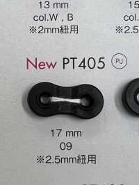 PT405 Tope De Cordón De Dos Orificios De Resina De Poliuretano[Hebillas Y Anillo] DAIYA BUTTON(DAIYA BUTTON) Subfoto