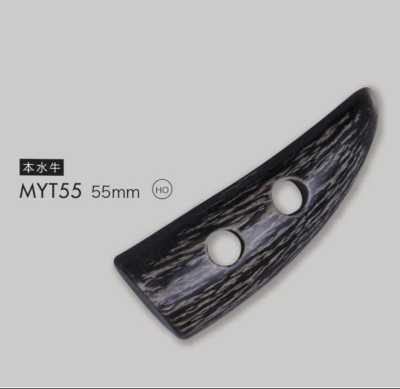 MYT55 Botón alamar de cuerno de búfalo real