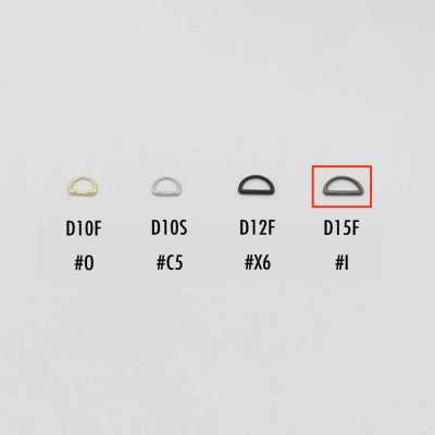 D15F YKK Anilla en D con tirador adicional para cursor 15MM (para talla 5 y superiores)
