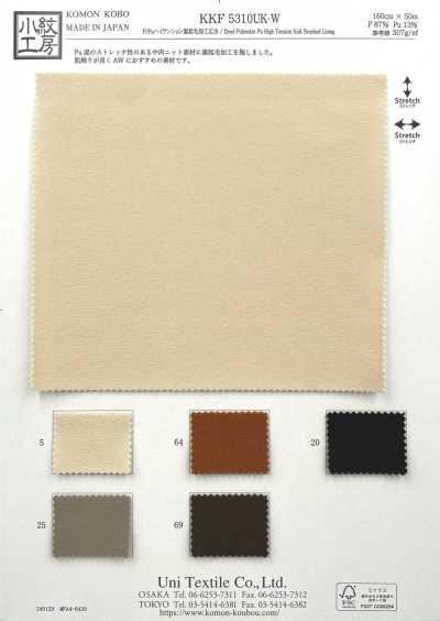 KKF5310UK-W P/Pu de alta tensión, reverso cepillado, ancho