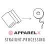 STRAIGHT-PROCESSING Corte recto (ancho de tela de 135 cm o menos)