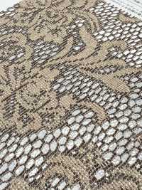 KKF8725-W-D3 Encaje Jacquard De Poliéster Jaspeado De Gran Ancho[Fabrica Textil] Uni Textile(Estudio Komon) Subfoto