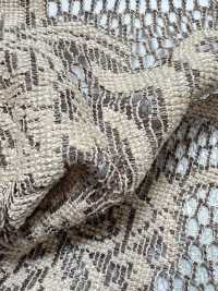 KKF8725-W-D3 Encaje Jacquard De Poliéster Jaspeado De Gran Ancho[Fabrica Textil] Uni Textile(Estudio Komon) Subfoto