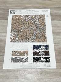 KKF8725-W-D3 Encaje Jacquard De Poliéster Jaspeado De Gran Ancho[Fabrica Textil] Uni Textile(Estudio Komon) Subfoto