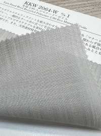 KKW2064-W-D1 Hilo Teñido Eco Manored Voile 1/80[Fabrica Textil] Uni Textile(Estudio Komon) Subfoto