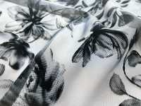 KF4005-DF-3431 Flocado Degradado De Organza Cremosa[Fabrica Textil] Uni Textile(Estudio Komon) Subfoto