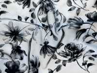 KF4005-DF-3431 Flocado Degradado De Organza Cremosa[Fabrica Textil] Uni Textile(Estudio Komon) Subfoto