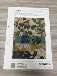 28090 Lino Loomstate Con Estampado Floral Y Procesamiento Angel Soft[Fabrica Textil] SUNWELL Subfoto