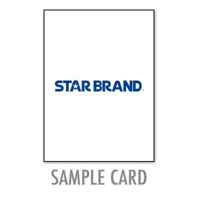 STAR BRAND Tarjeta de muestra