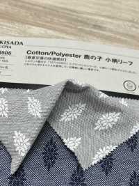 1078505 Patrón De Hojas Pequeñas En Punto Musgo De Algodón/poliéster[Fabrica Textil] Takisada Nagoya Foto secundaria