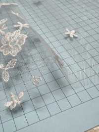 T24371-T15 Encaje Bordado De Tul Transparente[Cordón] Kyowa Lace Subfoto