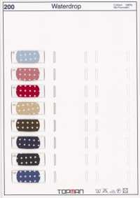 200-BF Cinta Plana Al Bies Con Estampado De Lunares 100 % Algodón[Cordón De Cinta De Cinta] Industrias Topman Subfoto