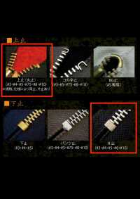 8-BK-E-C Cremallera Vintage WALDES® Negra, Talla 8, Cinta De Poliéster, Extremo Cerrado Sujetador Asahi Subfoto