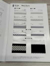 2400-PIPING 2400 Ribete De Rayas Entrelazadas[Cordón De Cinta De Cinta] MARCA ESTRELLA (Hoshika) Subfoto