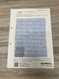 52367 Jacquard Geométrico Peludo Y Transparente[Fabrica Textil] SUNWELL Foto secundaria