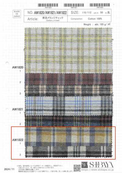 AW1822 Cuadro mélange retorcido