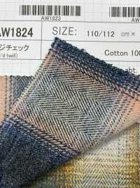 AW1824 Cuadros Melange Retorcidos[Fabrica Textil] SHIBAYA Subfoto