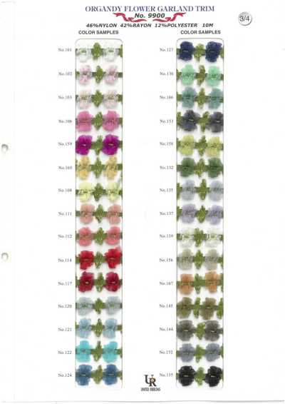 9900 Guirnalda de organza de nailon