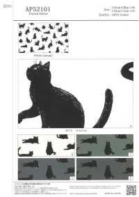 AP52101 Kuroneko Oxford (Rollo Redondo)[Fabrica Textil] COSMO TEXTILE Subfoto