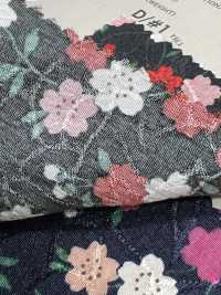 88635 SEVENBERRY® Chirimen Jacquard Flor De Cerezo/Hoja De Cáñamo[Fabrica Textil] VANCET Foto secundaria