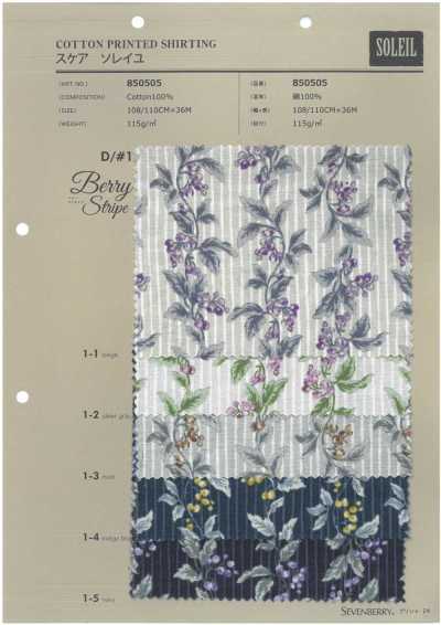 850505 SEVENBERRY® Batista Soleil Berry a rayas