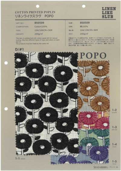 850509 SEVENBERRY® Slub tipo lino POPO