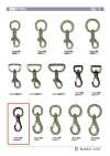 TRIGGER-SNAP-HOOK-4 Mini de cabeza redonda Aminus 12 mm