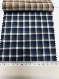 4SG002(2) Algodón Cepillado A Cuadros Peludo[Fabrica Textil] Chambray Subfoto