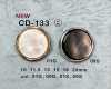 CD-133 Botones De Metal, Pie Trasero, Borde