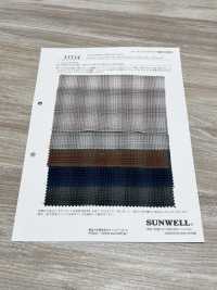 35514 Algodón/Seda Boulette Noil Lawn Ombre Check[Fabrica Textil] SUNWELL Subfoto