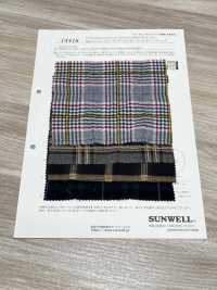 14416 Fuwa. Hilo De Mohair De Espiga Fruncido De Algodón A Cuadros[Fabrica Textil] SUNWELL Subfoto