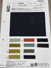 OS500 Sarga De Nailon Heve Vintage Con Acabado Repelente Al Agua[Fabrica Textil] SHIBAYA Subfoto