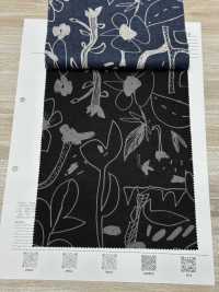 7025-1610-10 60 Flores De Doodle De Césped[Fabrica Textil] HOKKOH Subfoto