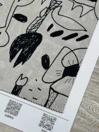 7025-1610-10 60 Flores De Doodle De Césped[Fabrica Textil] HOKKOH Subfoto