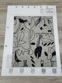 7025-1610-10 60 Flores De Doodle De Césped[Fabrica Textil] HOKKOH Subfoto