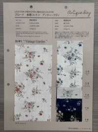 850524 SEVENBERRY® Paño Ancho De Algodón Sin Blanquear Antique Day Vintage Garden[Fabrica Textil] VANCET Subfoto