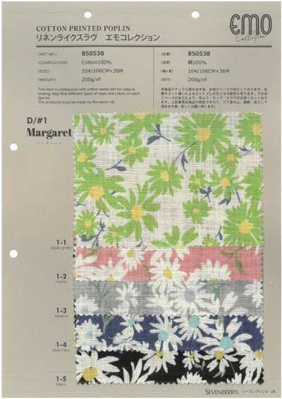 850538 SEVENBERRY® Colección Emo de aspecto lino con efecto slub Margaret