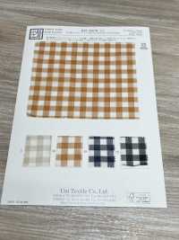 KYC326-W-D1 Organza Teñida En Hilo T/C, Cuadros Anchos[Fabrica Textil] Uni Textile(Estudio Komon) Subfoto