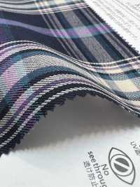 KYC411-D1 Cuidado Del Hilo Teñido T/C Gold Check[Fabrica Textil] Uni Textile(Estudio Komon) Subfoto