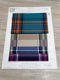 KYC411-D7 Cuidado Del Hilo Teñido T/C Gold Check[Fabrica Textil] Uni Textile(Estudio Komon) Subfoto