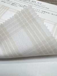 KYC421-D1 Cuidado Del Hilo Teñido Paraca Check Gold De T/C[Fabrica Textil] Uni Textile(Estudio Komon) Subfoto