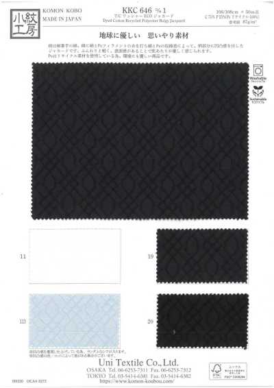 Acabado lavado T/C jacquard ECO