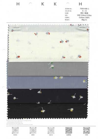 7026-640-1 80 batista con flores dispersas en discharge