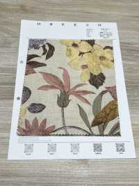 1026-705-1 Lino Loomstate Con Flores Grabadas[Fabrica Textil] HOKKOH Subfoto