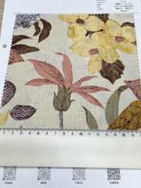 1026-705-1 Lino Loomstate Con Flores Grabadas[Fabrica Textil] HOKKOH Subfoto