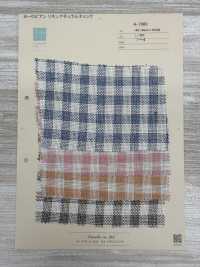 A-7060 Lino Europeo A Cuadros Naturales[Fabrica Textil] ARINOBE Subfoto