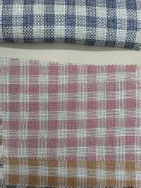 A-7060 Lino Europeo A Cuadros Naturales[Fabrica Textil] ARINOBE Subfoto