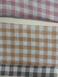 A-7060 Lino Europeo A Cuadros Naturales[Fabrica Textil] ARINOBE Subfoto