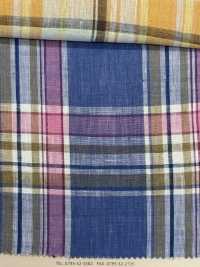 A-5108 100% Lino Madras Check[Fabrica Textil] ARINOBE Subfoto
