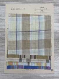 A-5108 100% Lino Madras Check[Fabrica Textil] ARINOBE Subfoto